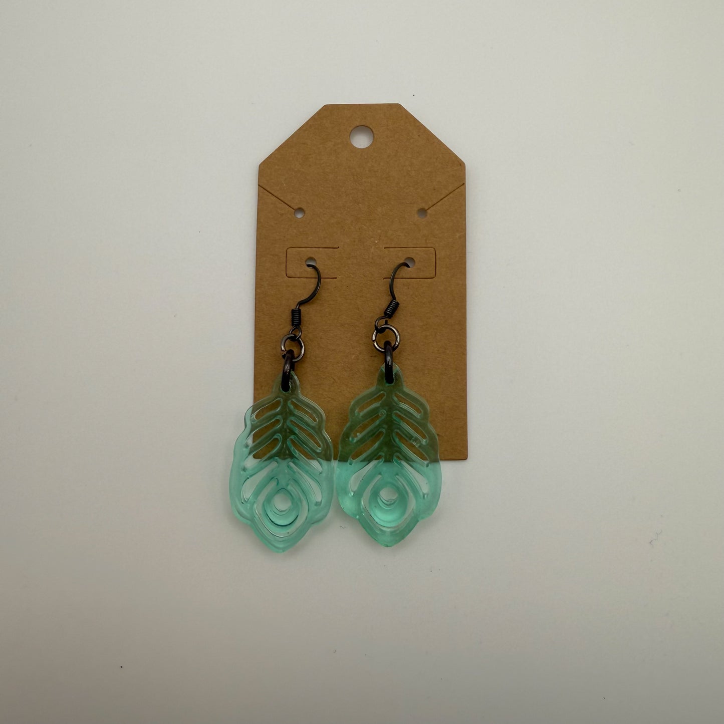 Green Leaf Earrings