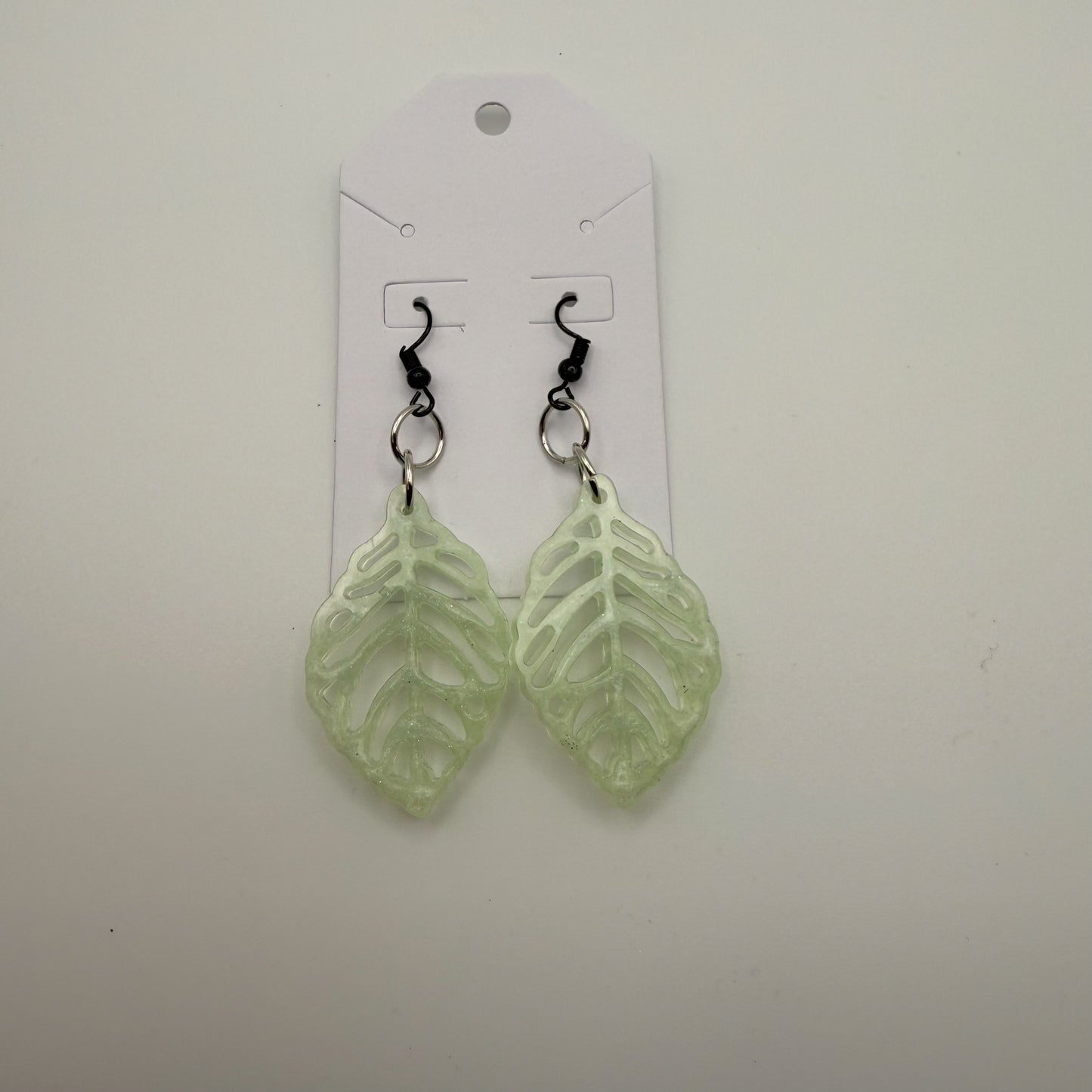 Green Leaf Earrings