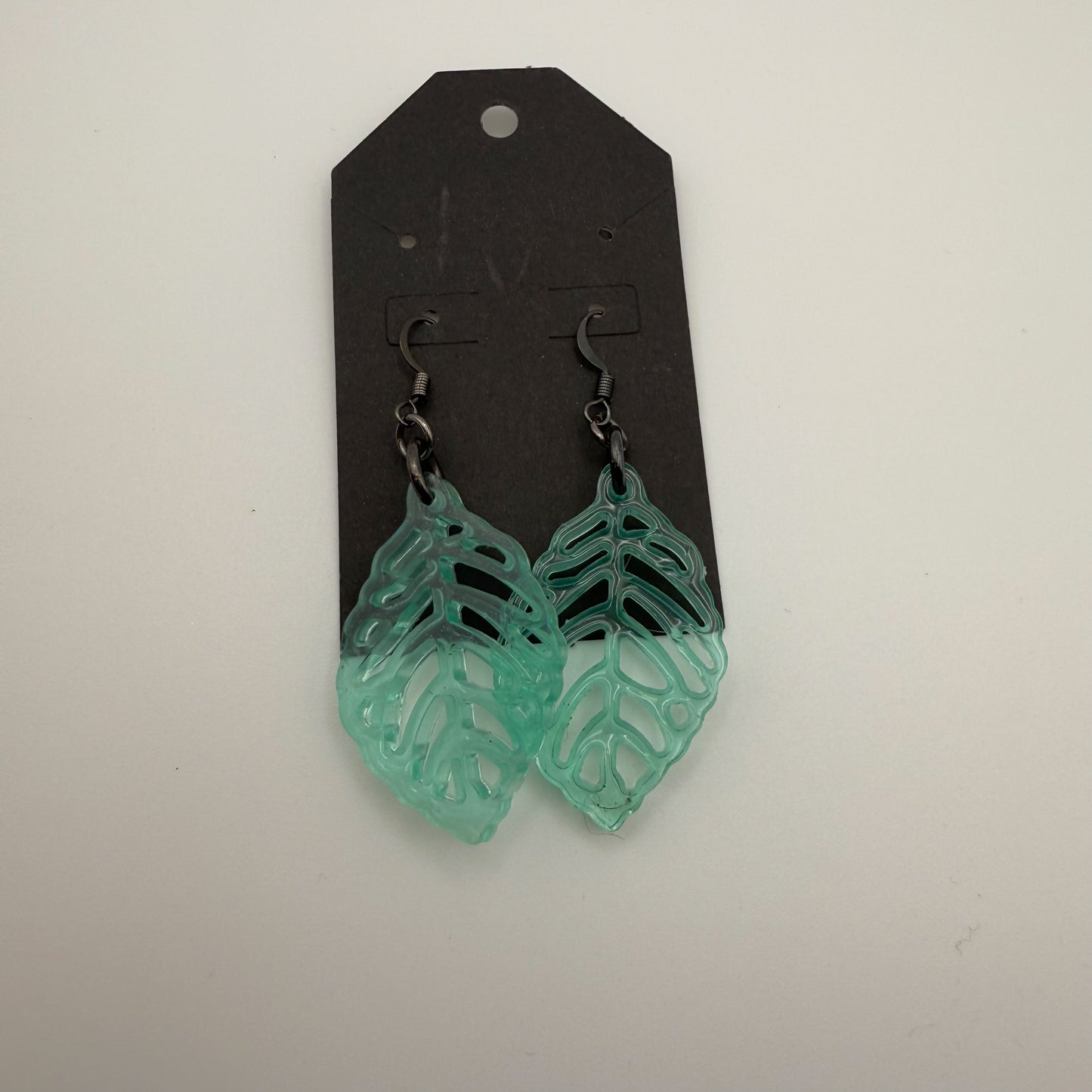 Green Leaf Earrings