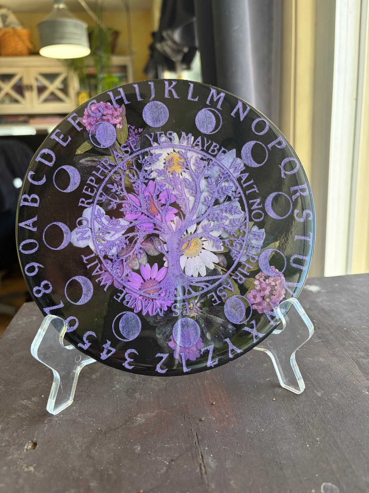 Purple Flower Pendulum Board