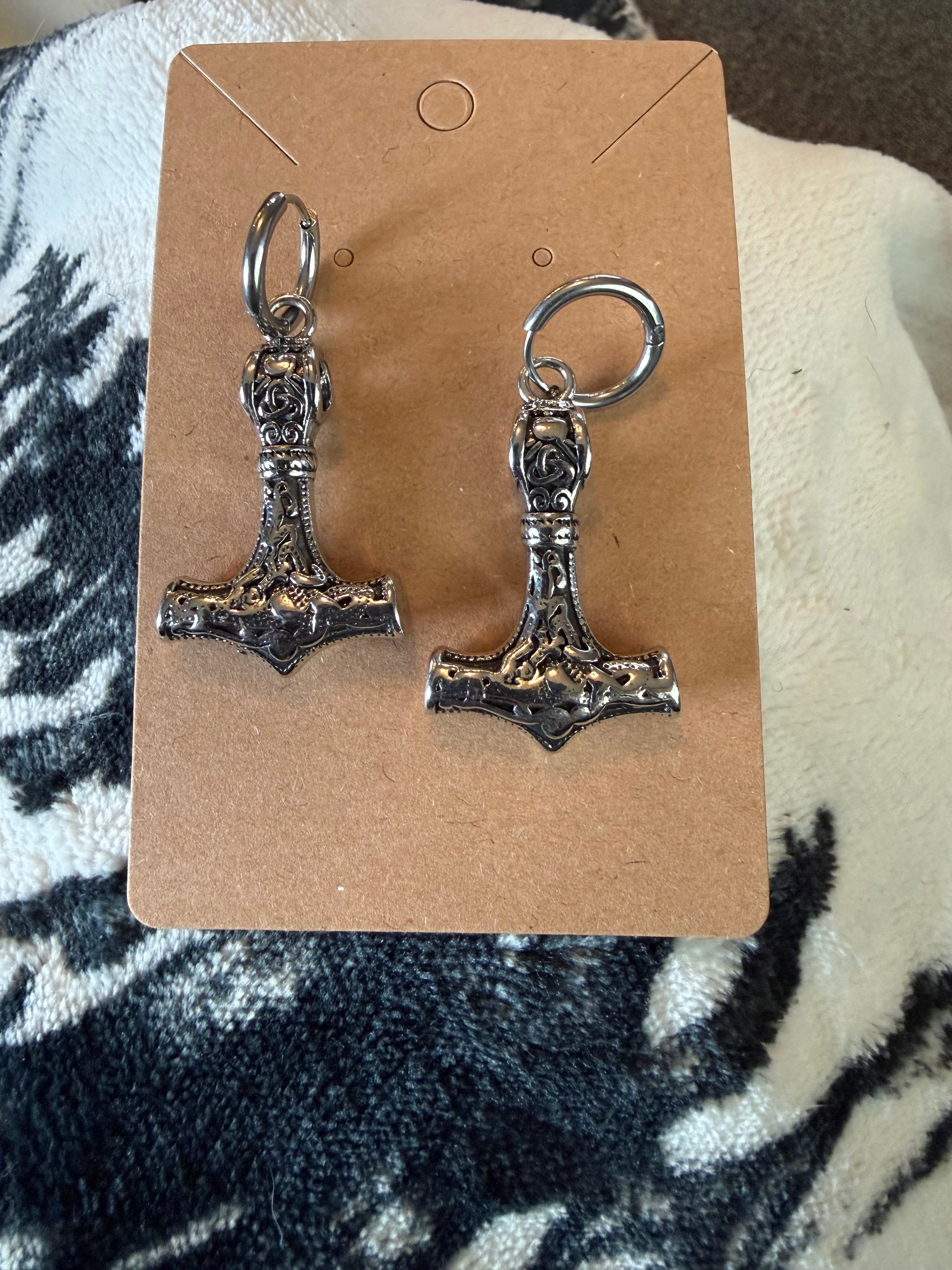 Mjölnir Dangling Earrings