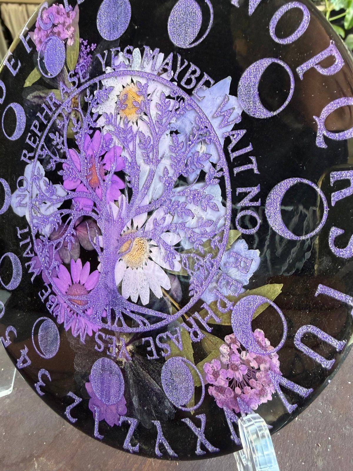 Purple Flower Pendulum Board