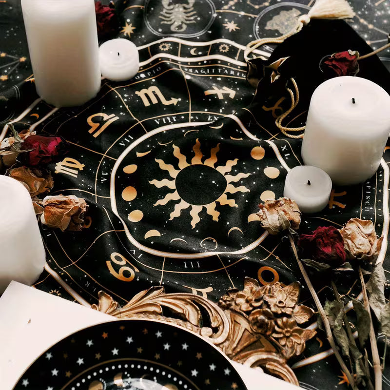 Black Zodiac Alter Cloth
