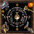 Moon Phase Flower Alter Cloth