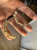 Cobra Vertebrae Hoop Earrings