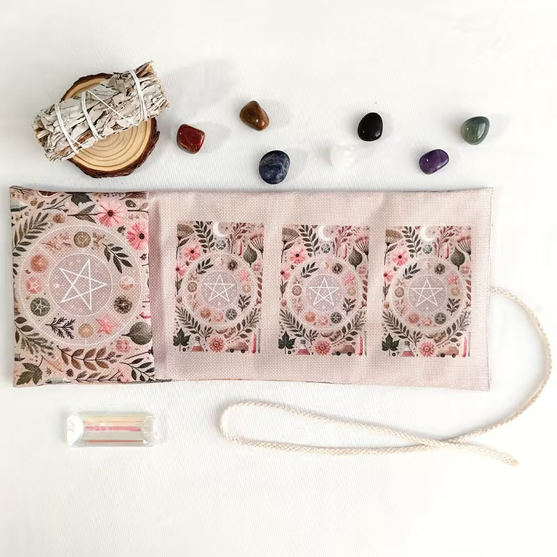 Pink Crystal Bloom Tarot Card Holder