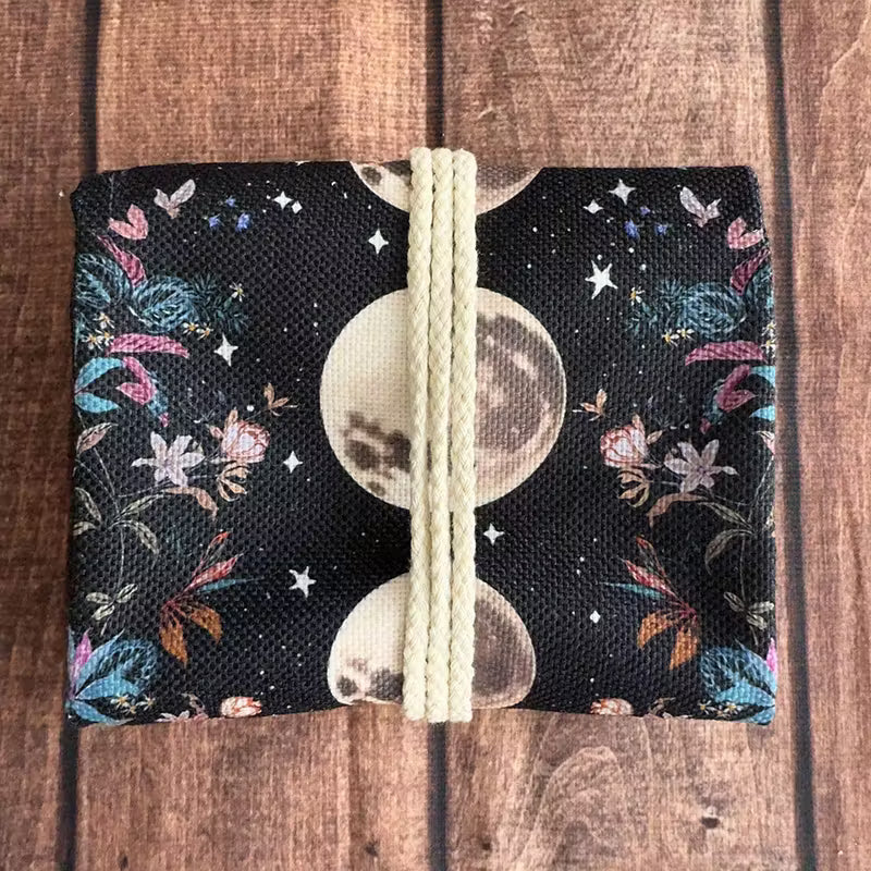 Lunar Phase Tarot Card Storage Pouch