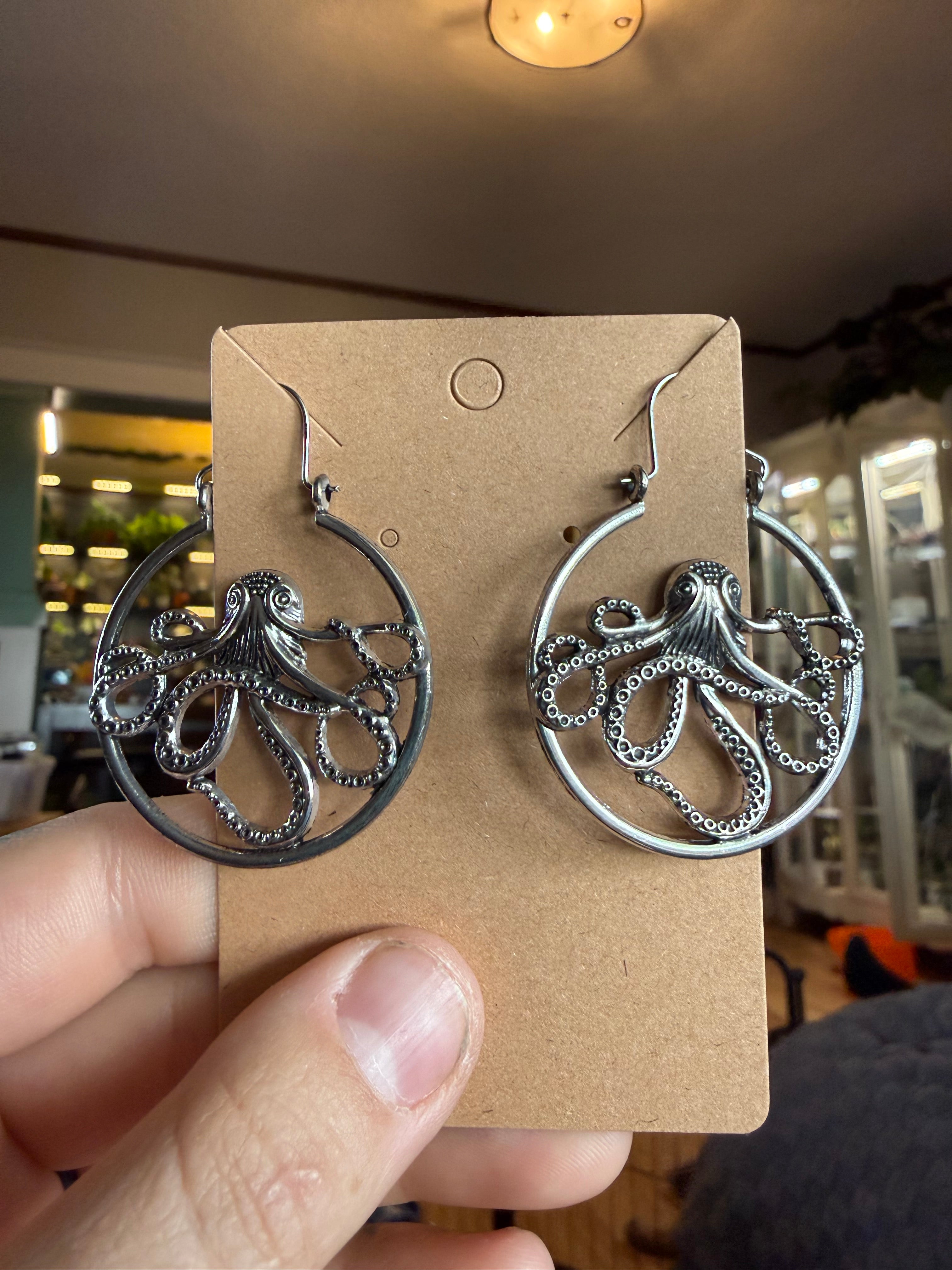 Octopus Dangling Earrings