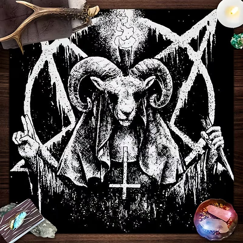 Baphomet Pentagram Alter Cloth