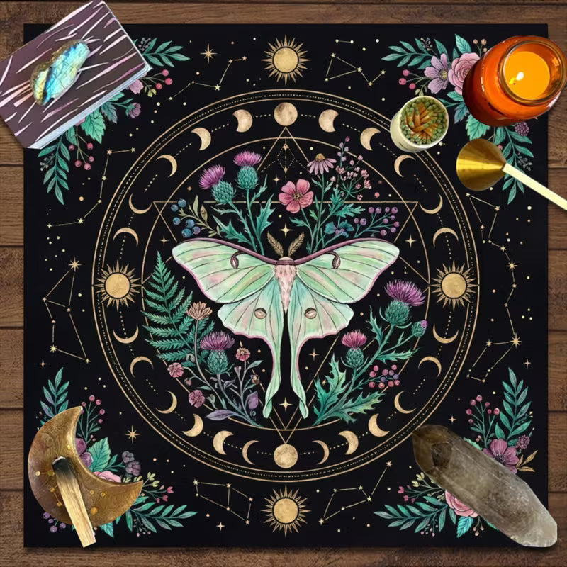 Dark Luna Moth Alter Cloth
