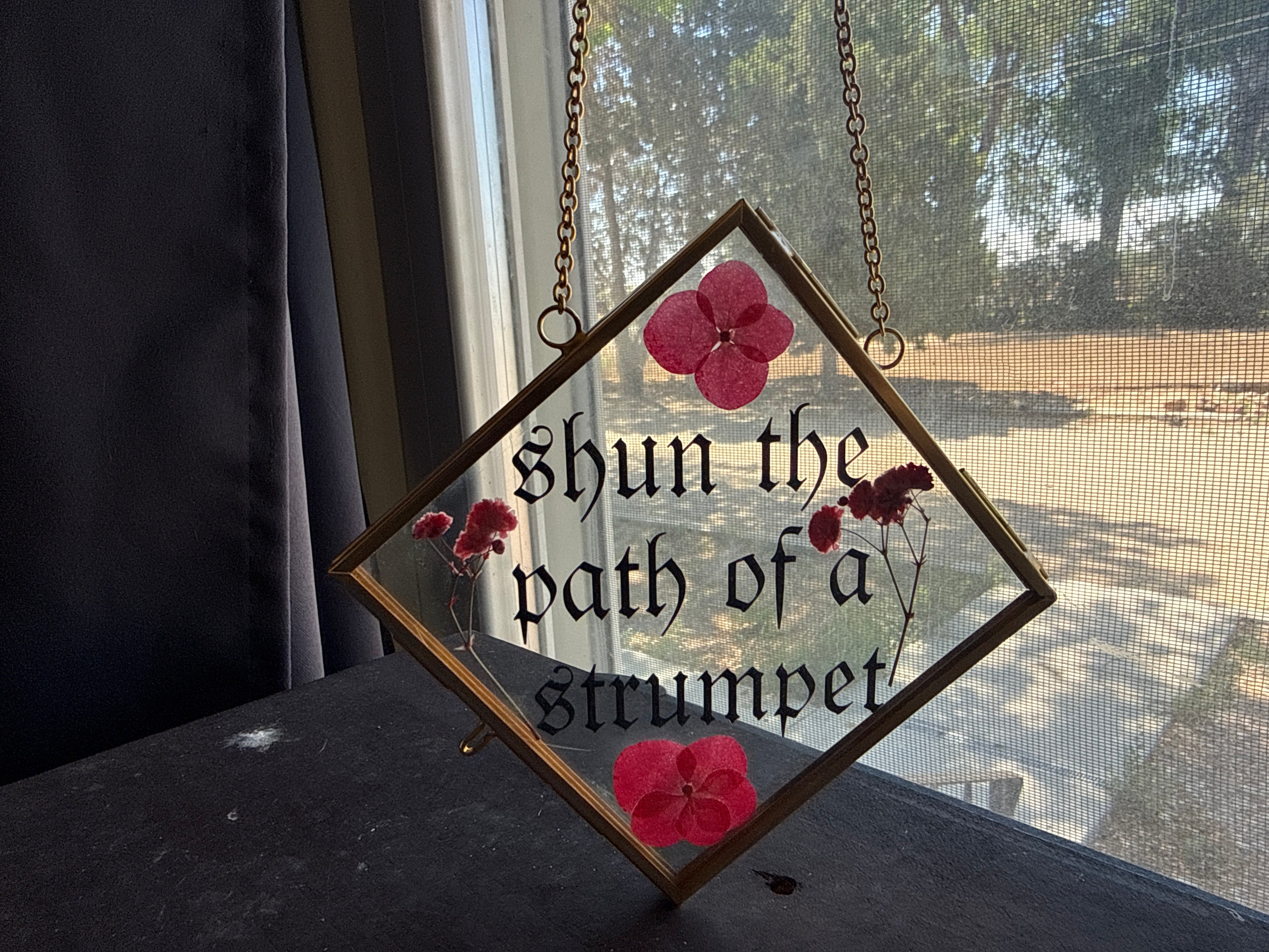 “Shun The Path Of A Strumpet” Wall Decor