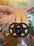 Pentagram Dandling Earrings