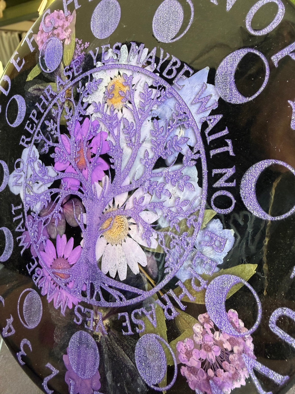 Purple Flower Pendulum Board
