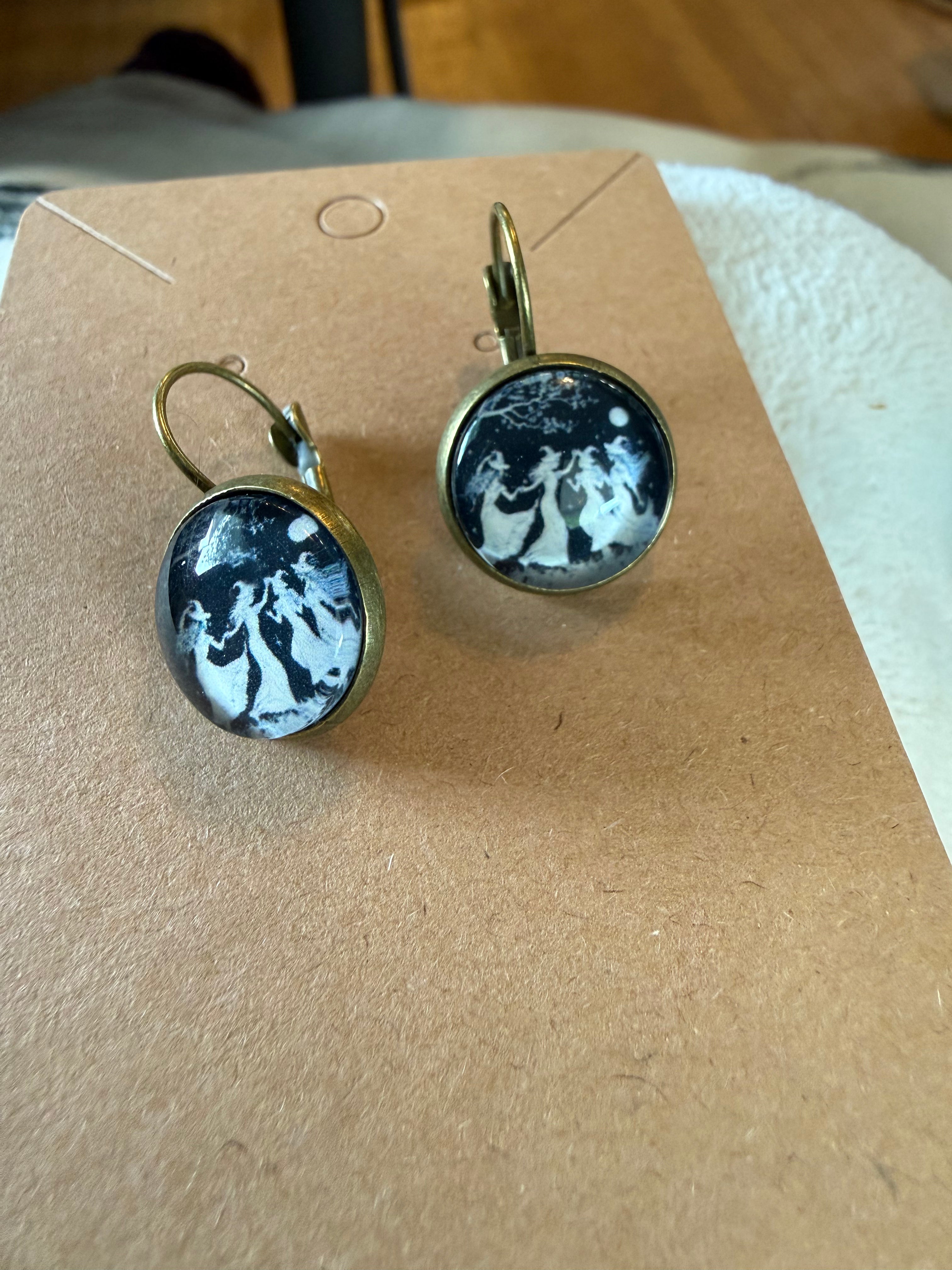 Dangling Witch Earrings