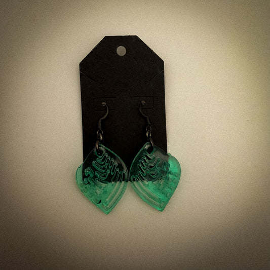 Elegant Green Earrings