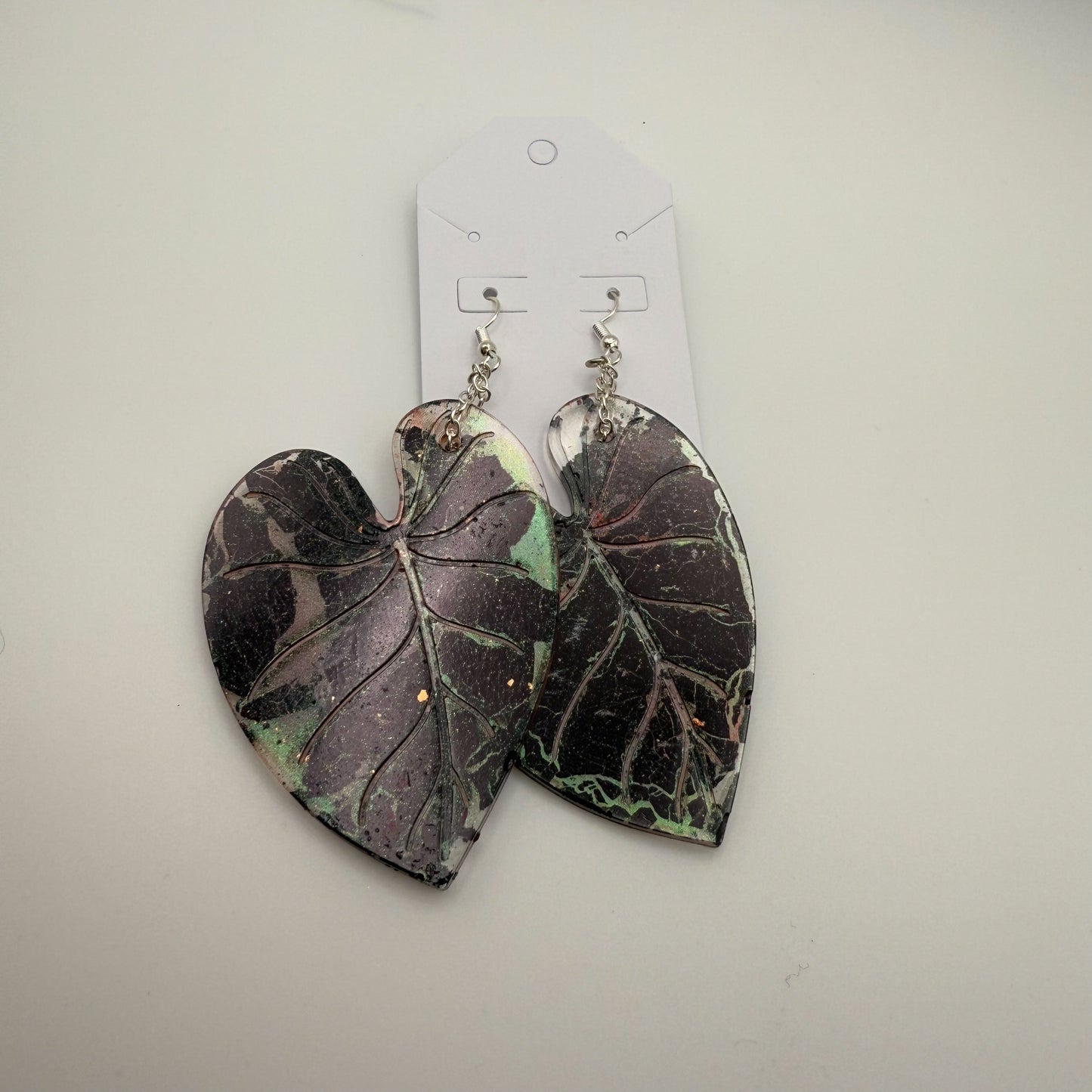 Black Leaf Earrings