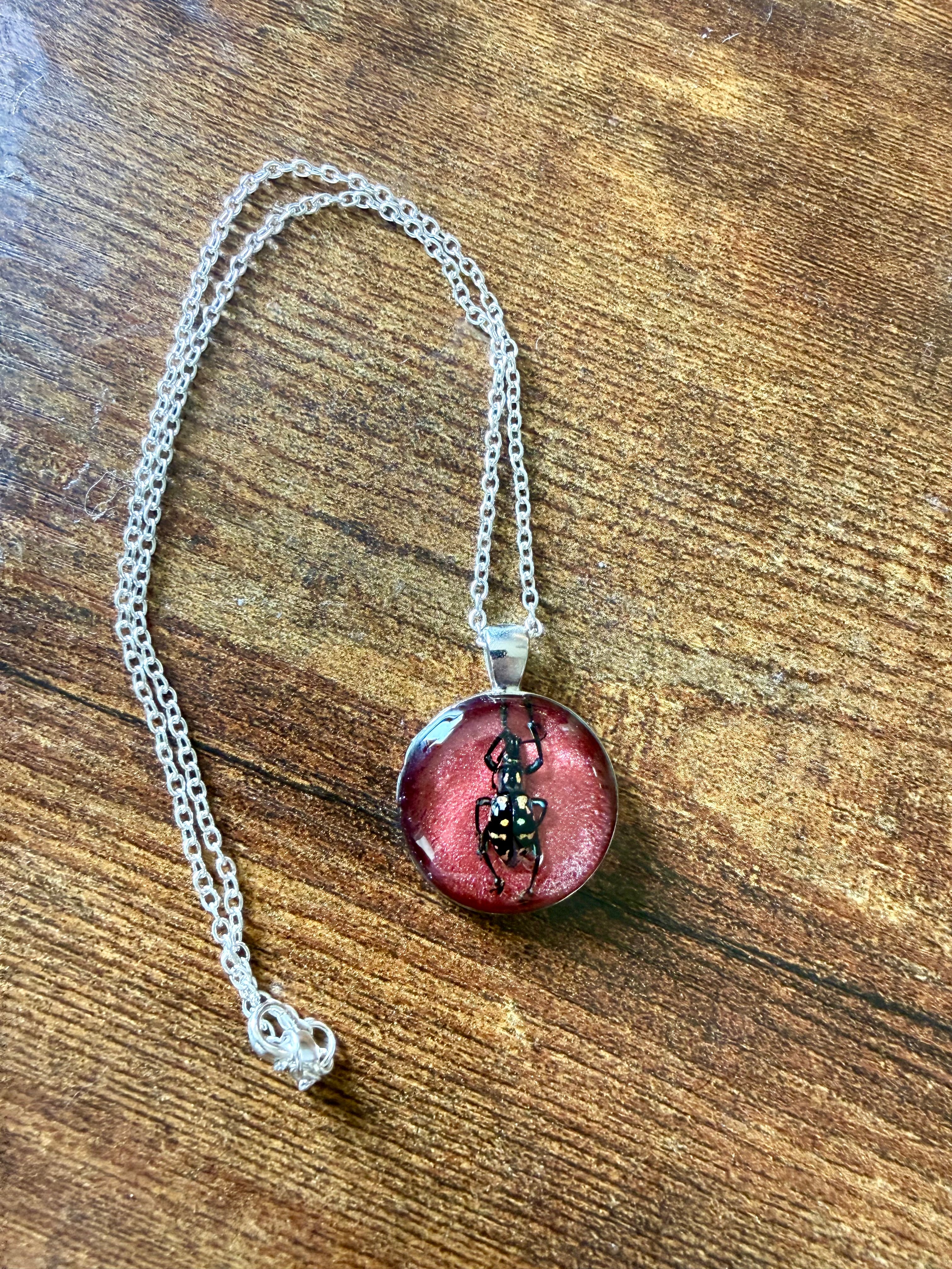 Weebl Beetle Pendant Necklace