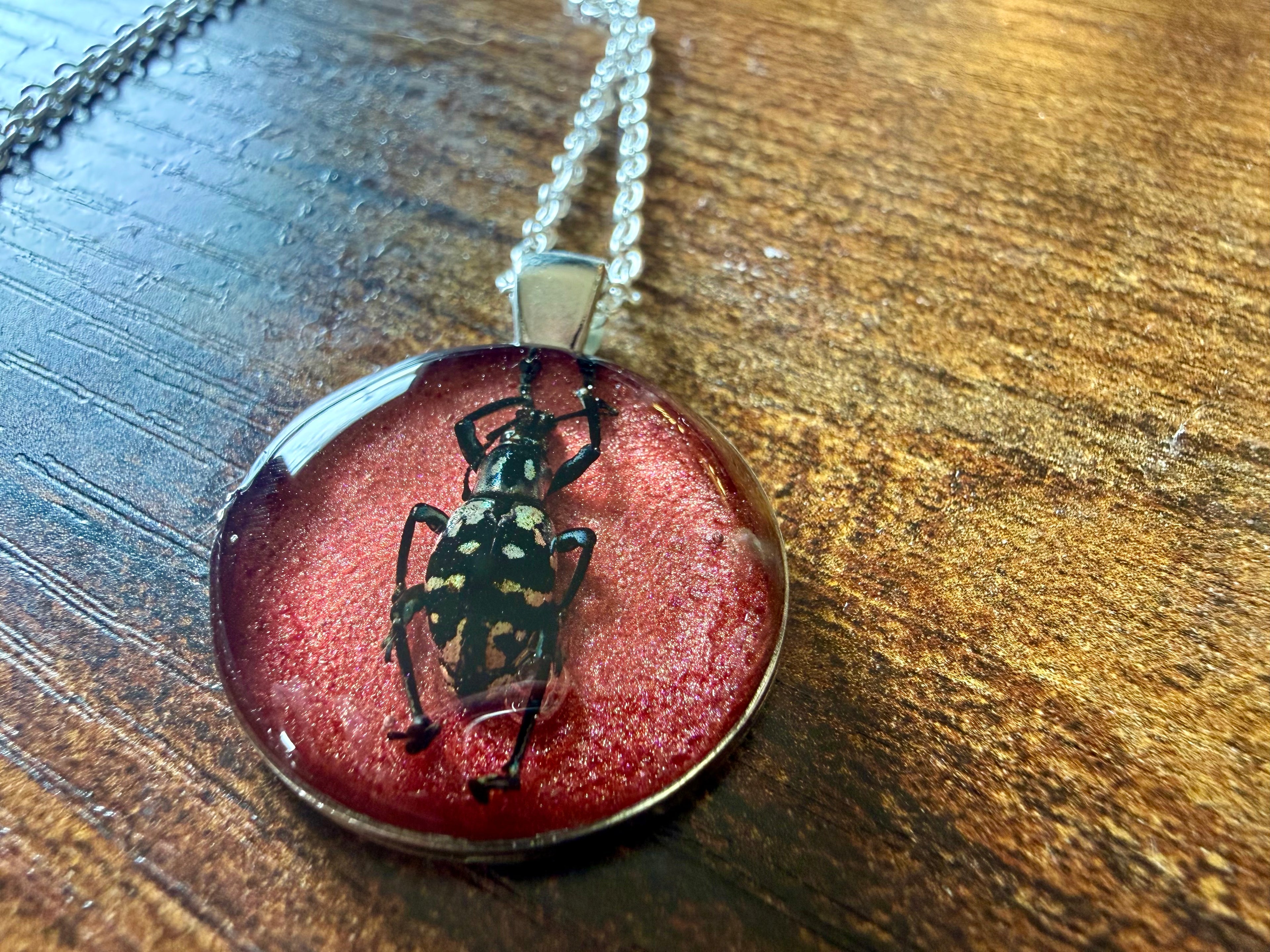 Weebl Beetle Pendant Necklace