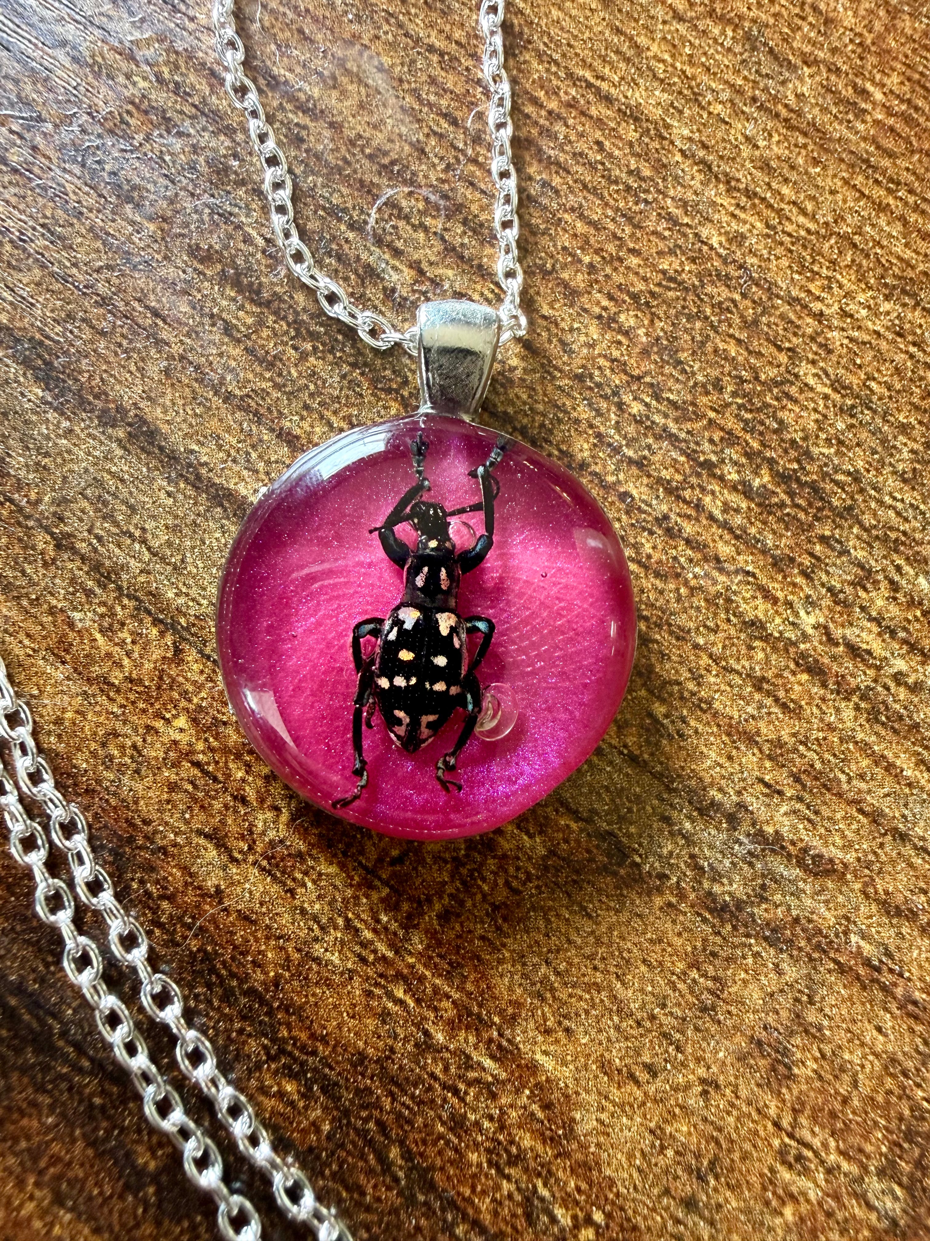 Weebl Beetle Pendant Necklace