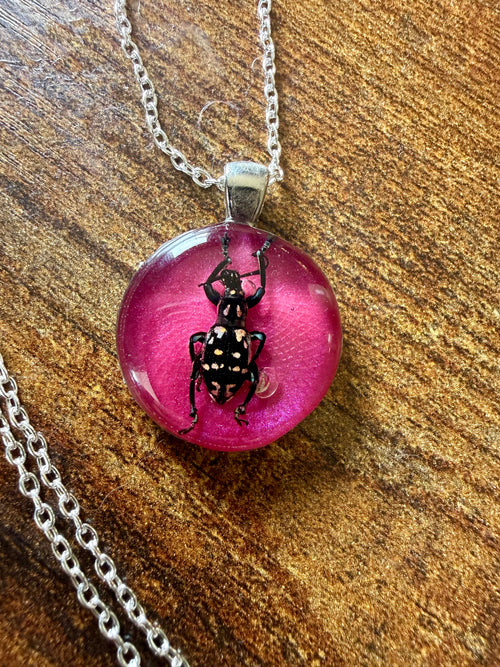 Weebl Beetle Pendant Necklace