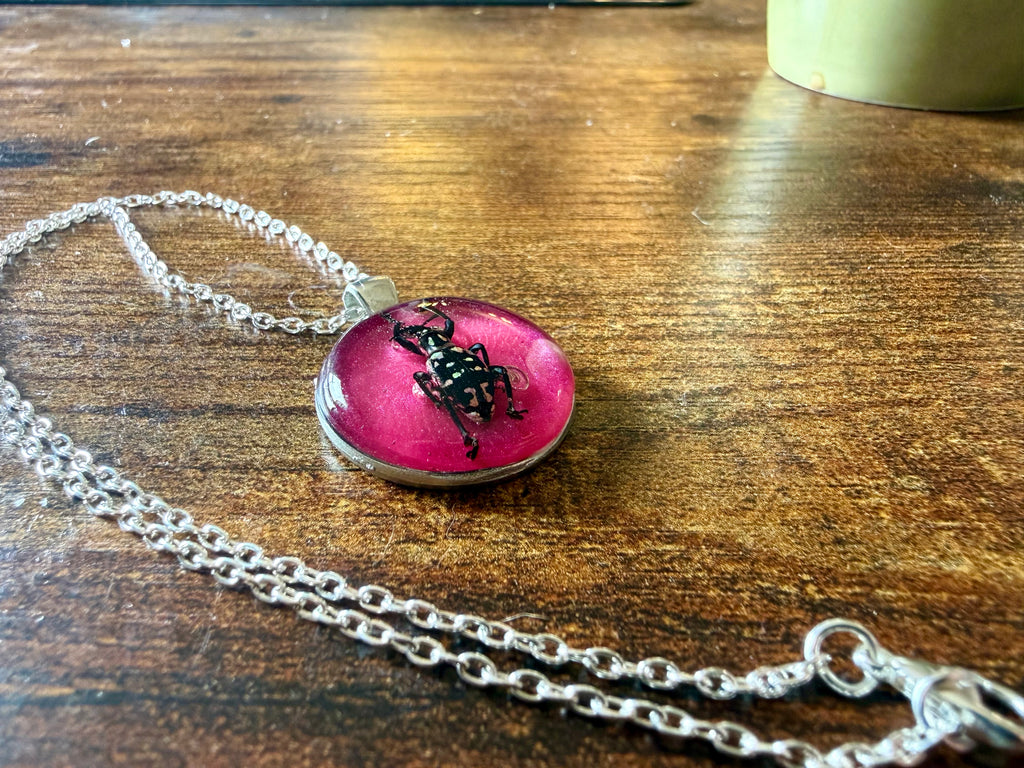 Weebl Beetle Pendant Necklace