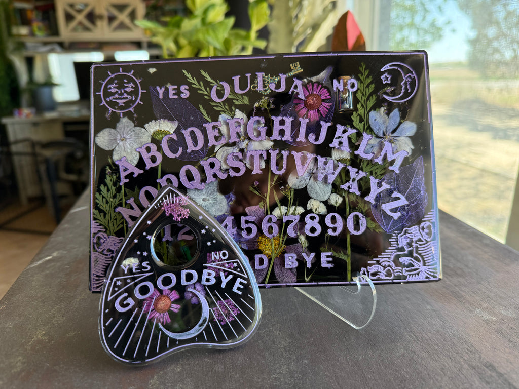 Jeweled Beetle and Lapis Gem Ouija Board & Planchette Set