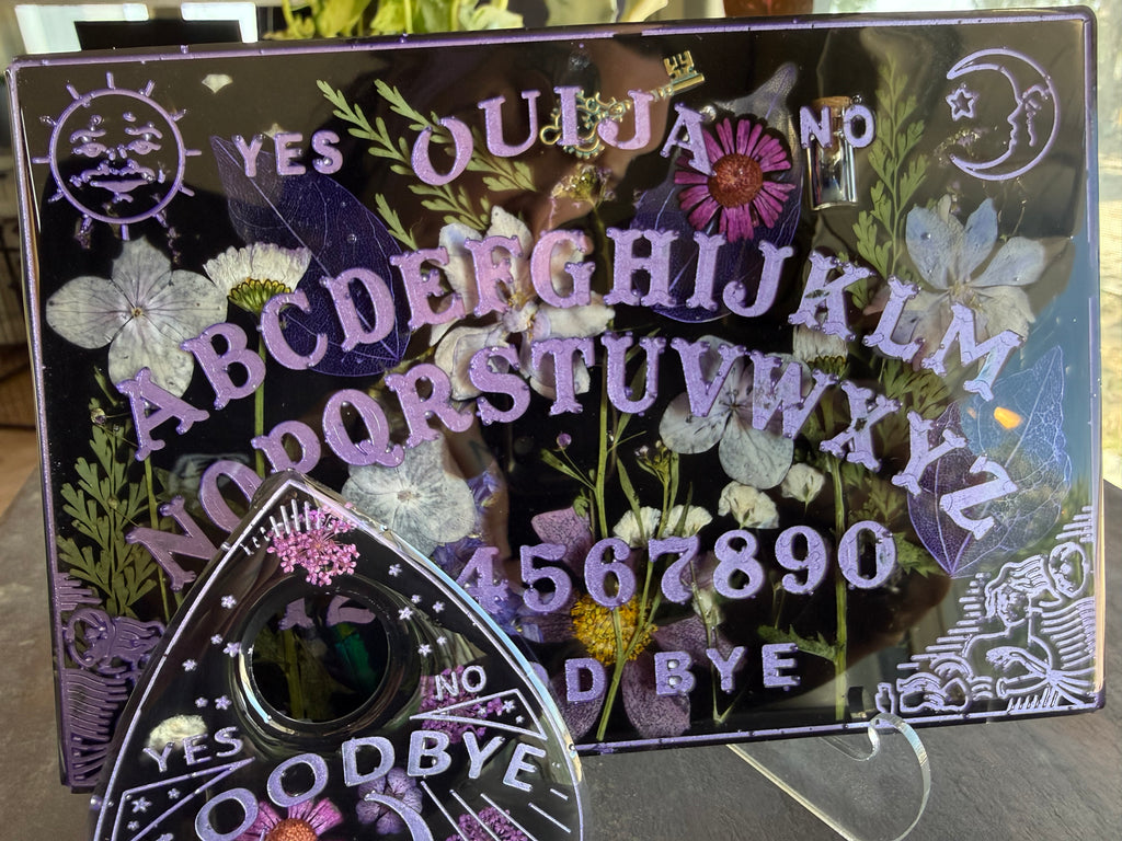 Jeweled Beetle and Lapis Gem Ouija Board & Planchette Set