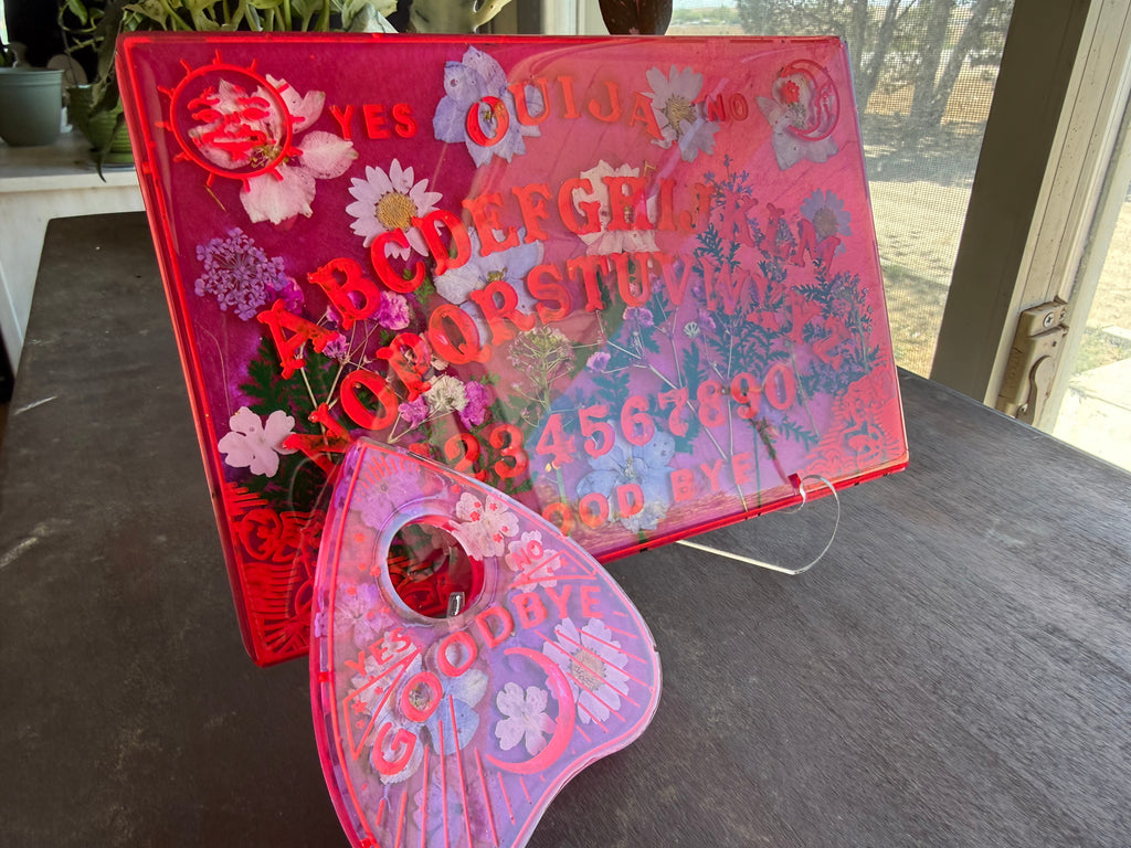 Hot Pink Botanical Ouija Board & Planchette Set