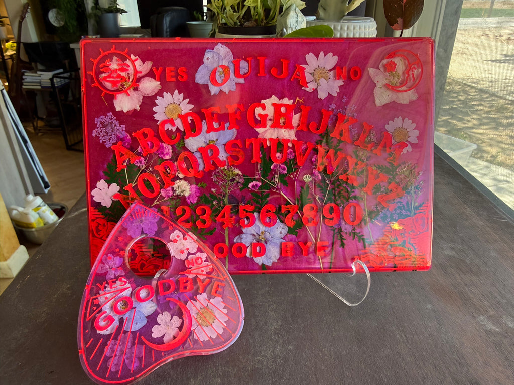Hot Pink Botanical Ouija Board & Planchette Set