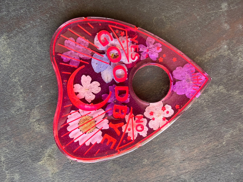 Hot Pink Botanical Ouija Board & Planchette Set