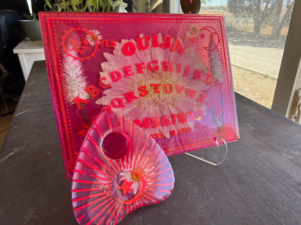 Hot Pink Botanical Ouija Board & Planchette Set
