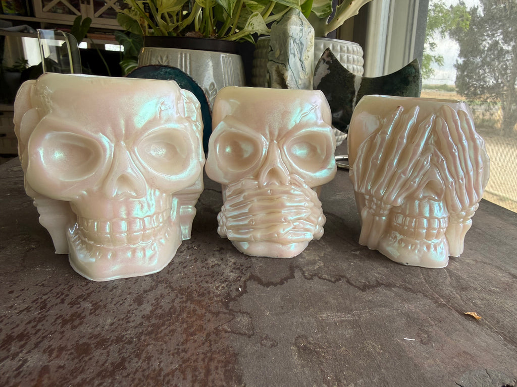 Opal "Hear No Evil, Speak No Evil, See No Evil" Tealight Set