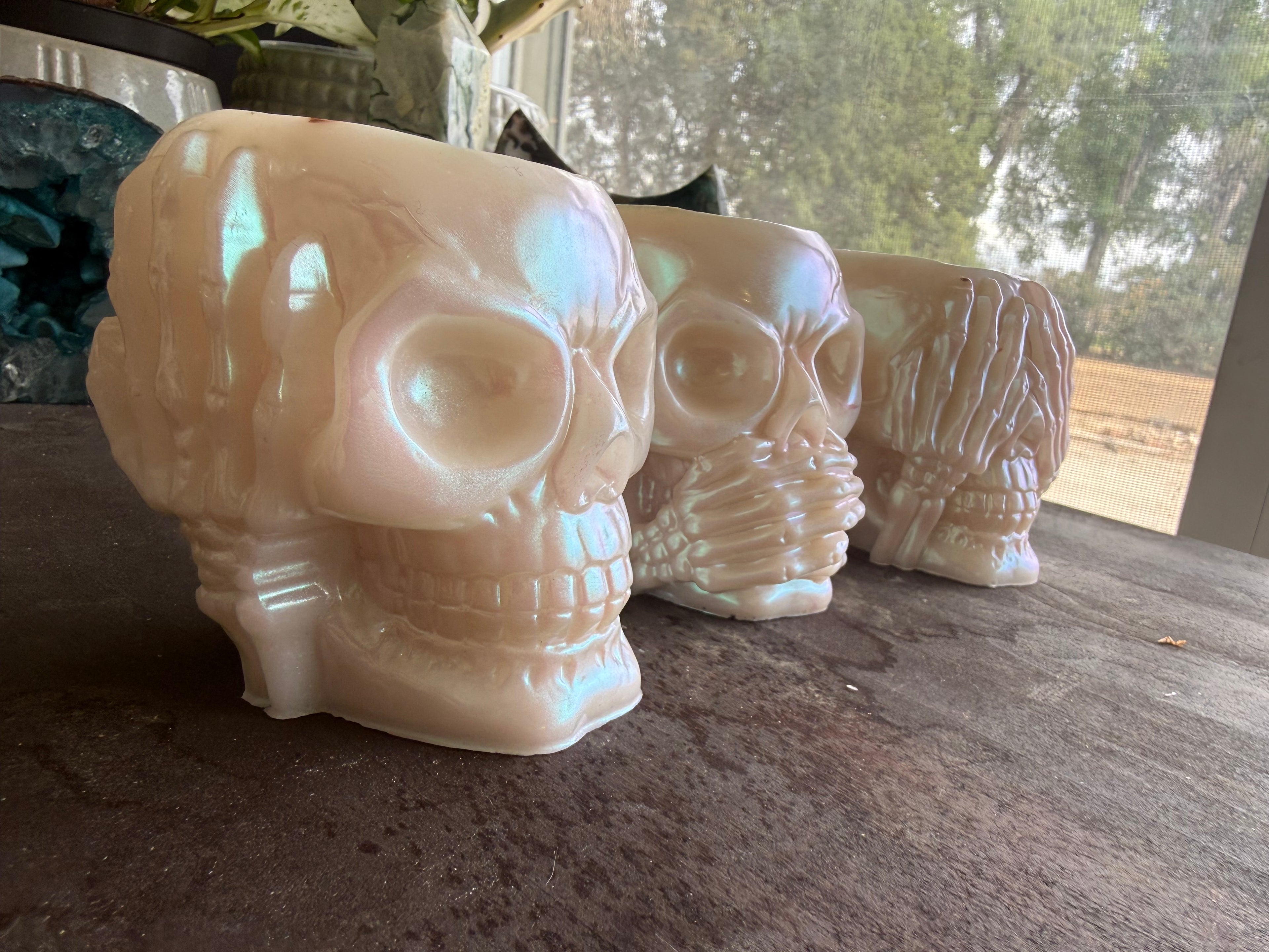 Opal "Hear No Evil, Speak No Evil, See No Evil" Tealight Set
