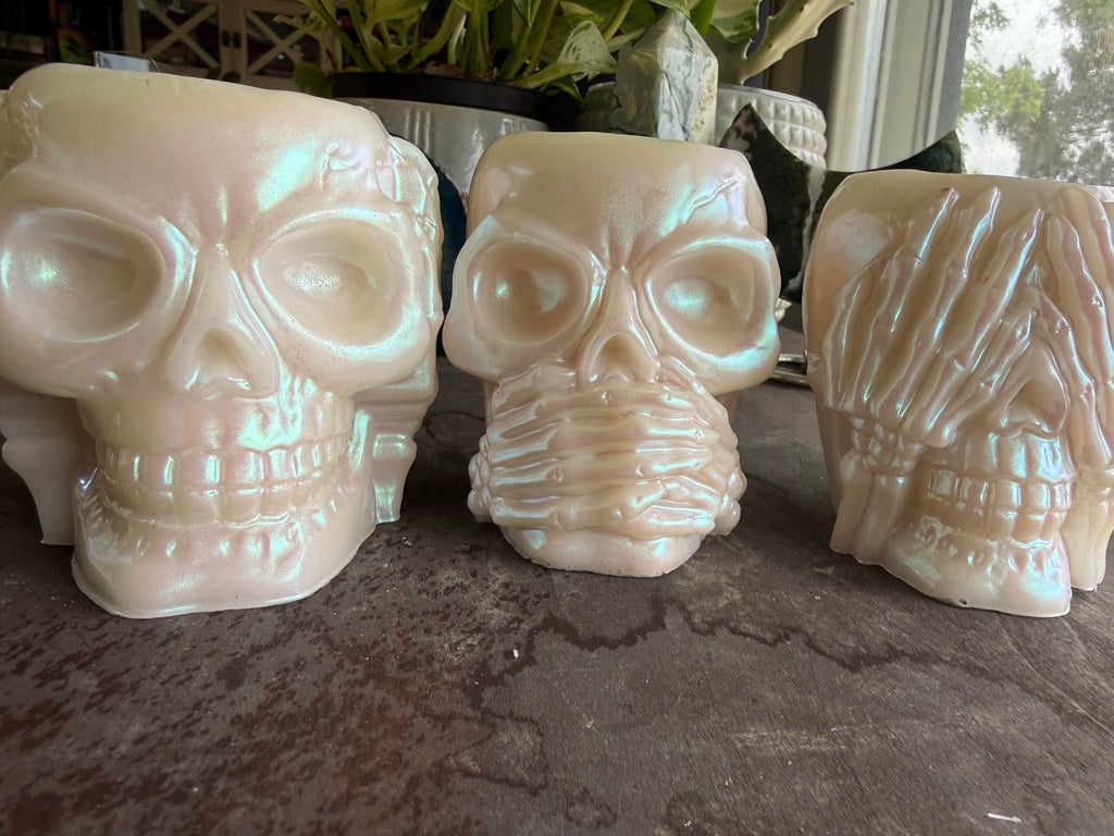 Opal "Hear No Evil, Speak No Evil, See No Evil" Tealight Set