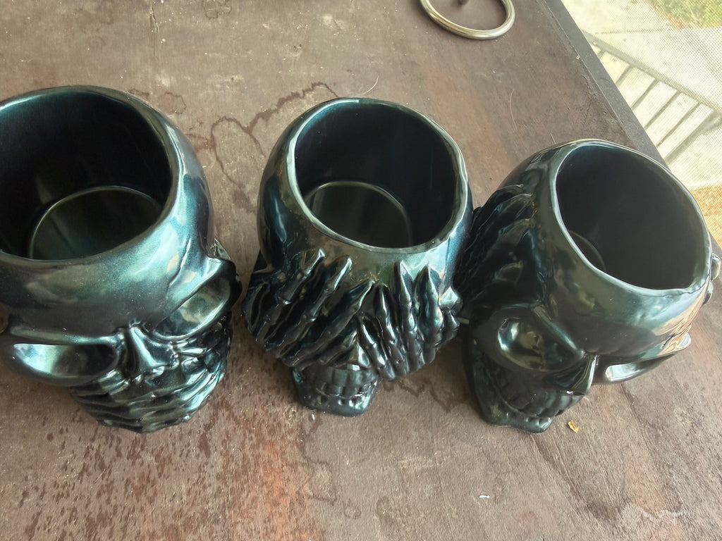 Green/Blue "Hear No Evil, See No Evil, Speak No Evil" Tealight Set