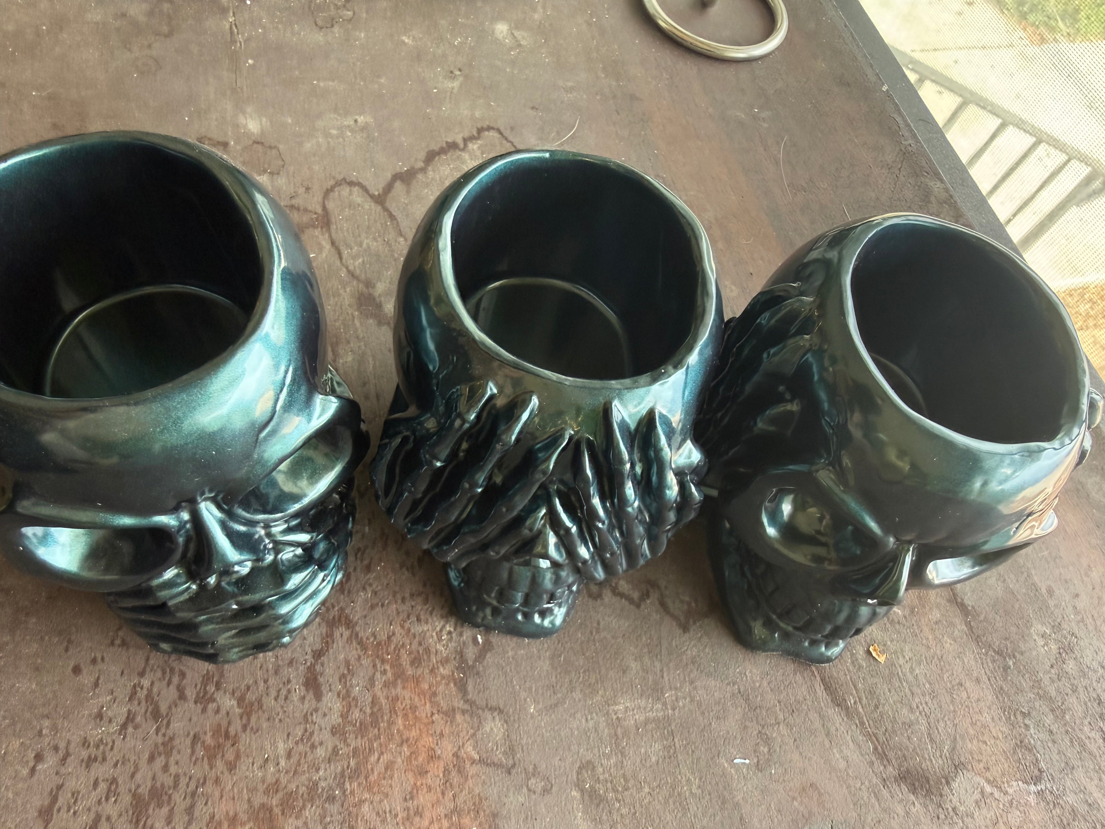 Green/Blue "Hear No Evil, See No Evil, Speak No Evil" Tealight Set
