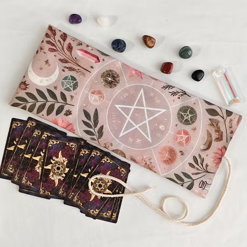 Pink Crystal Bloom Tarot Card Holder