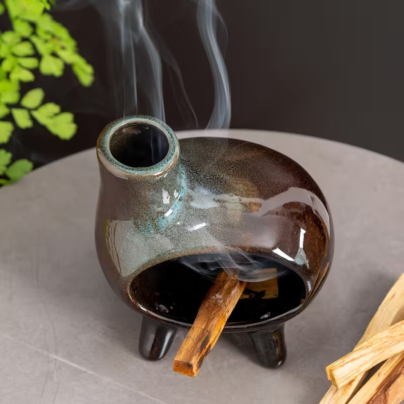 Ceramic Smudge Burner Holder