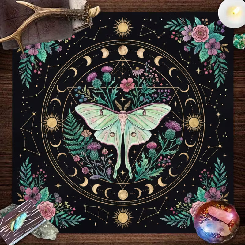 Dark Luna Moth Alter Cloth