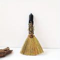 Alter Broom with Obsidian Rock