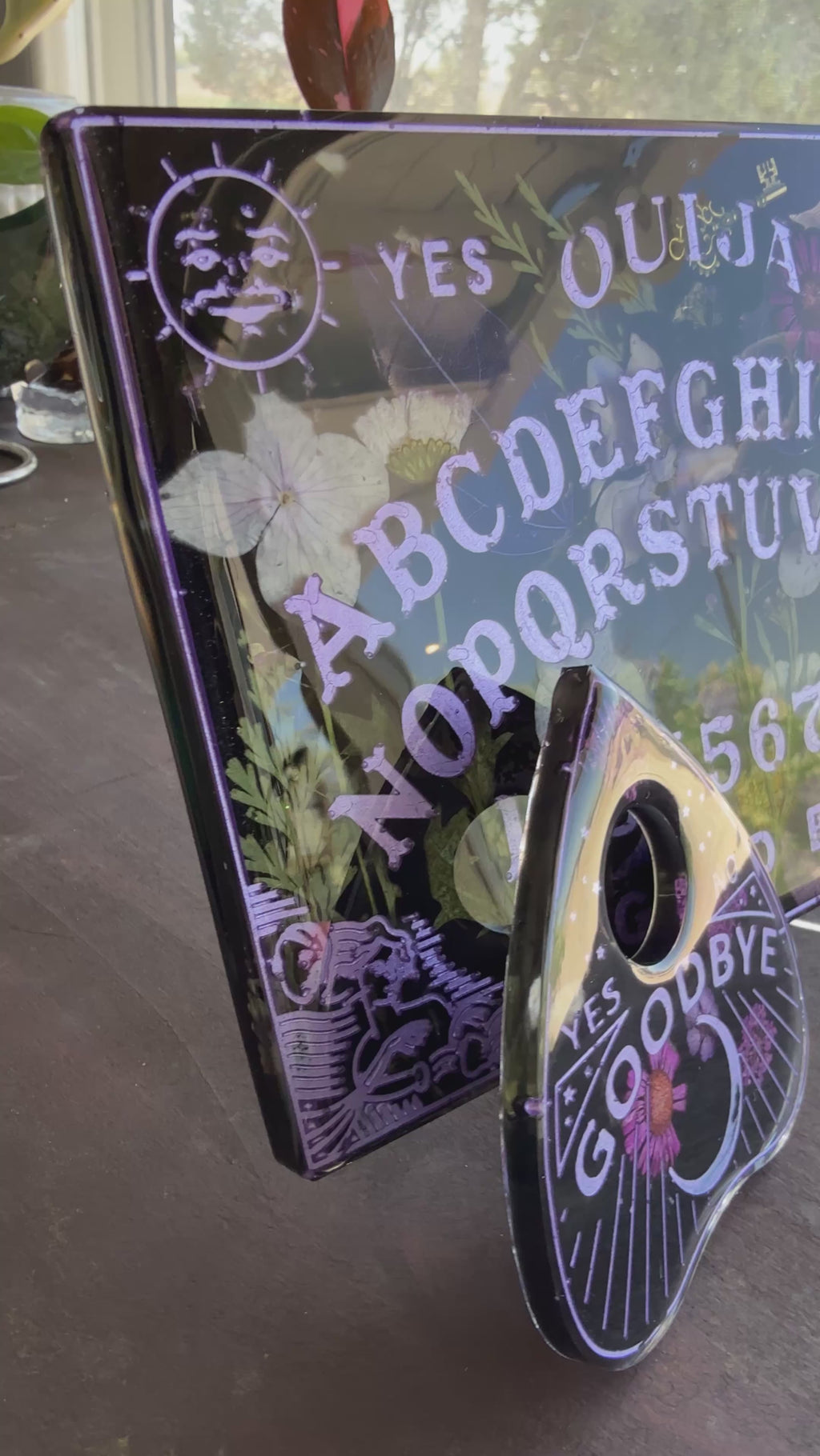 Jeweled Beetle and Lapis Gem Ouija Board & Planchette Set